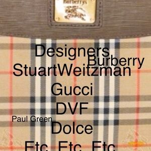 Burberry Tan and Brown Plaid Jacket